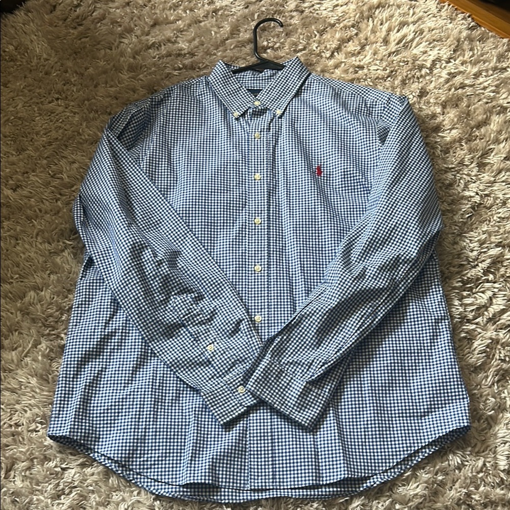 Polo Ralph Lauren Blue Gingham Men's Shirt